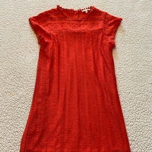 Women’s Orange Lace Dress
